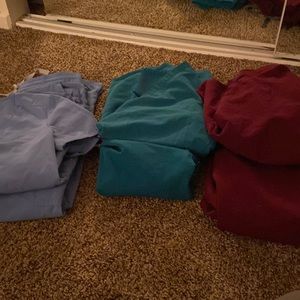 figs scrubs all three set high waisted Zamora/ yola/ regular Zamora petite xs